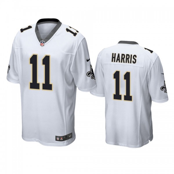 New Orleans Saints Deonte Harris White Game Jersey