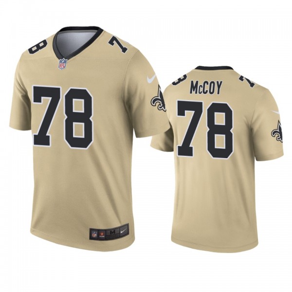 New Orleans Saints Erik McCoy Gold Inverted Legend...