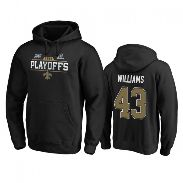 New Orleans Saints Marcus Williams Black 2019 NFL Playoffs Chip Shot Pullover Hoodie