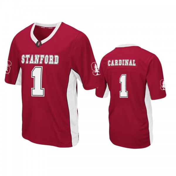 Stanford Cardinal #1 Cardinal Max Power Football J...