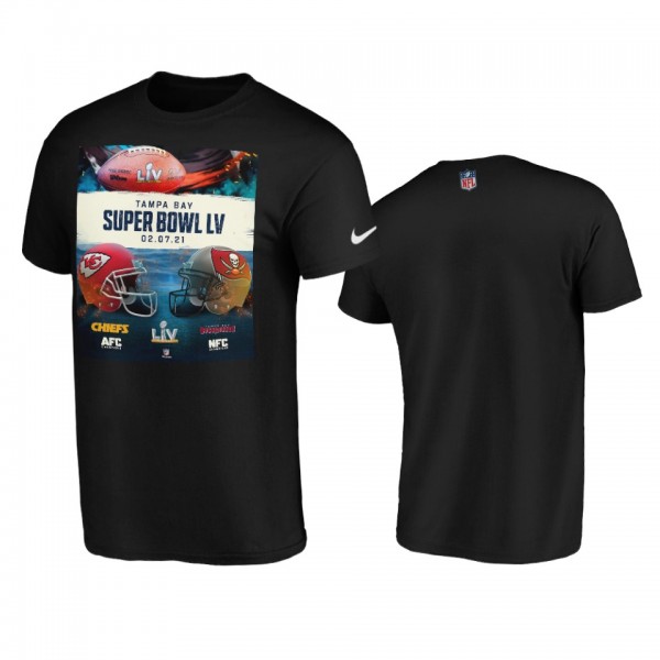 Men's Super Bowl LV Black Matchup T-Shirt