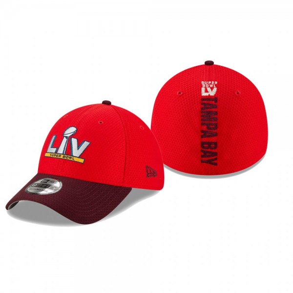 Men's Super Bowl LV Red 39THIRTY Flex Hat