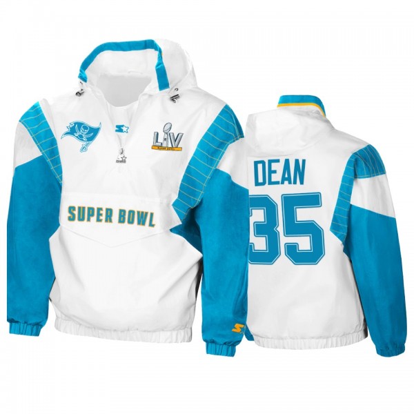 Tampa Bay Buccaneers Jamel Dean White Teal Super B...