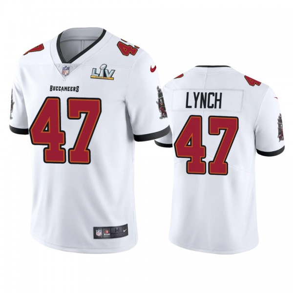 Tampa Bay Buccaneers John Lynch White Super Bowl L...