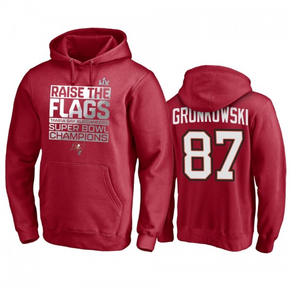 Tampa Bay Buccaneers Rob Gronkowski Red Super Bowl...