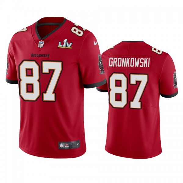 Tampa Bay Buccaneers Rob Gronkowski Red Super Bowl...