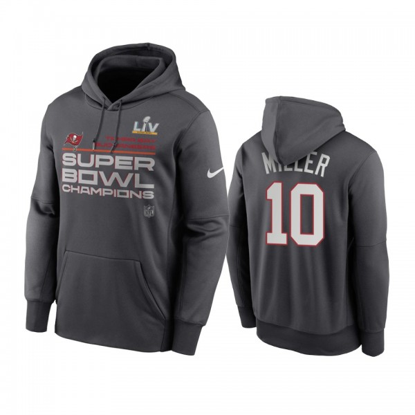 Tampa Bay Buccaneers Scotty Miller Anthracite Super Bowl LV Champions Trophy Hoodie