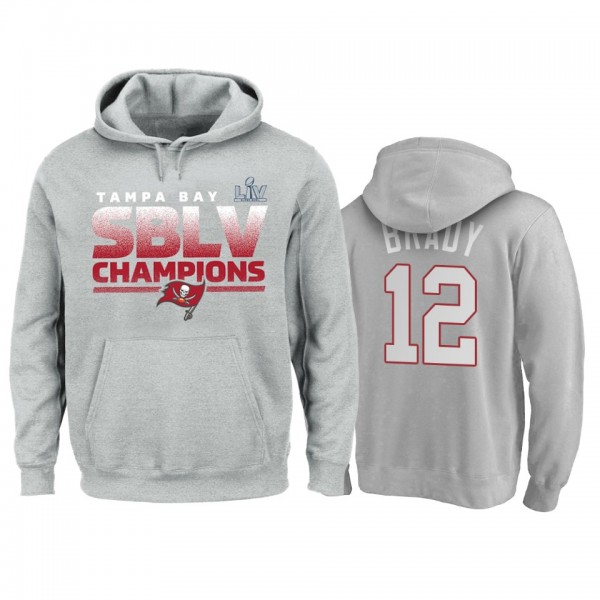 Tom Brady GOAT Gray Super Bowl LV Champions Kickof...