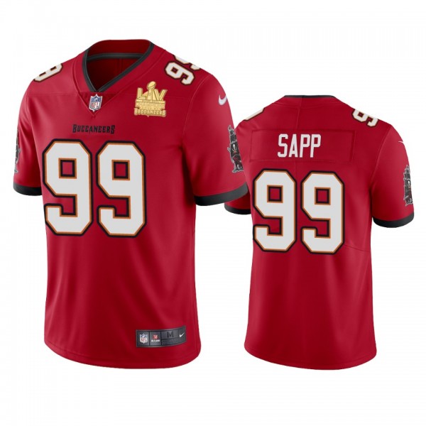 Tampa Bay Buccaneers Warren Sapp Red Super Bowl LV...