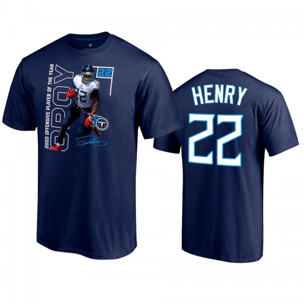 Men's Derrick Henry Navy 2020 NFL Offensive Player...