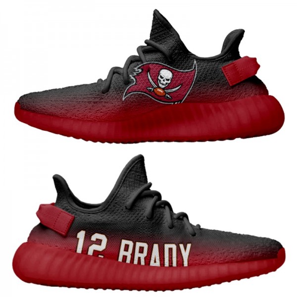 Men's Yeezy Boost 350 Tampa Bay Buccaneers Tom Bra...