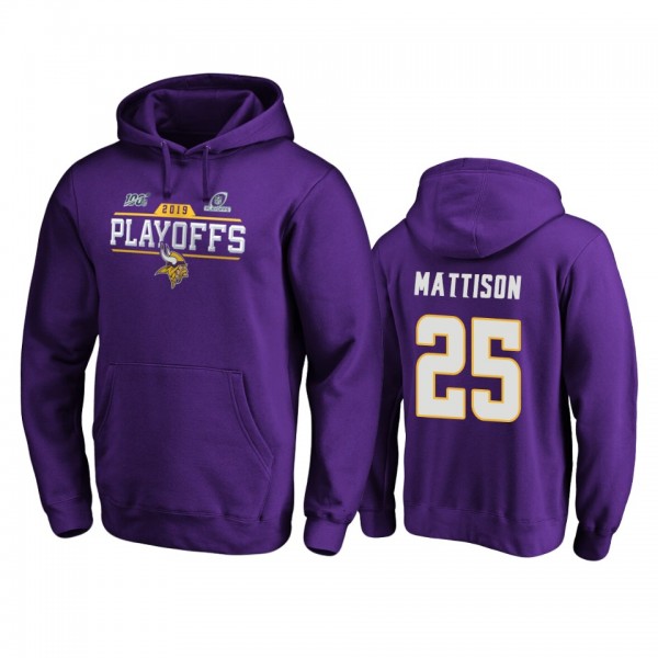 Minnesota Vikings Alexander Mattison Purple 2019 N...