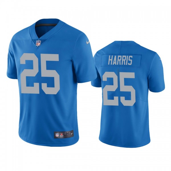 Detroit Lions Will Harris Blue Vapor Limited Jerse...