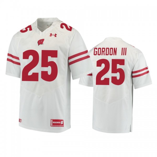 Wisconsin Badgers Melvin Gordon White College Football Game Jersey