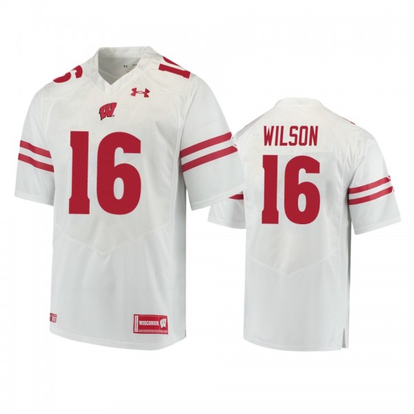 Wisconsin Badgers Russell Wilson White College Foo...