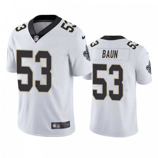 New Orleans Saints Zack Baun White Vapor Limited J...