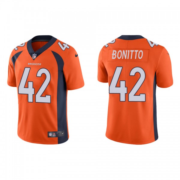 Men's Denver Broncos Nik Bonitto Orange Vapor Limited Jersey