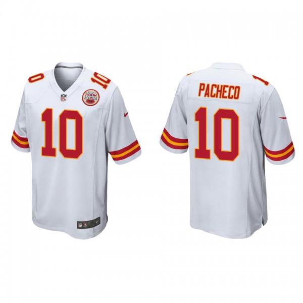 Men's Kansas City Chiefs Isaih Pacheco White Game Jersey