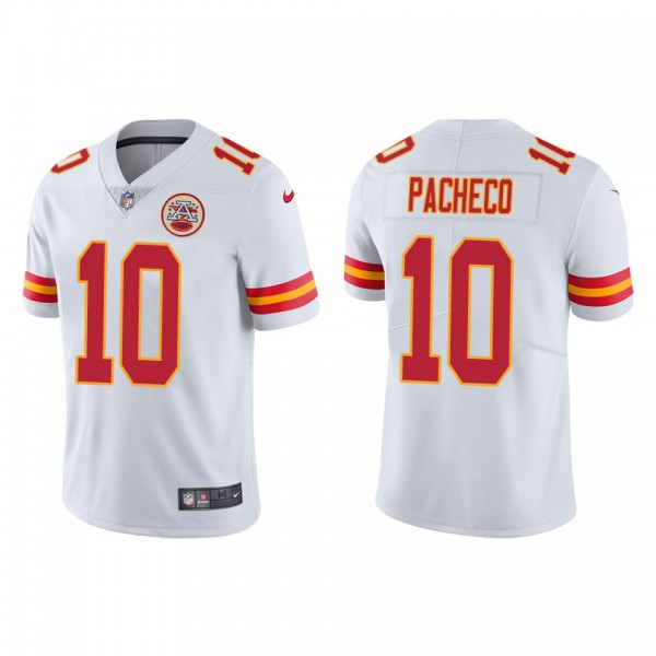 Men's Kansas City Chiefs Isaih Pacheco White Vapor Limited Jersey