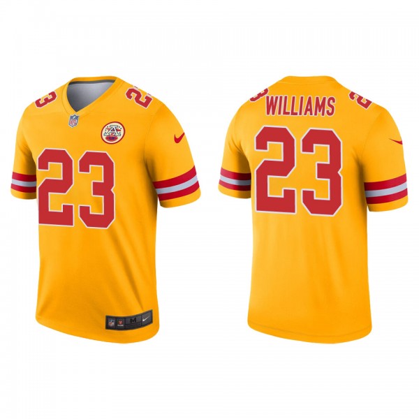 Men's Kansas City Chiefs Joshua Williams Gold Inve...