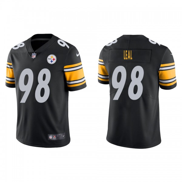 Men's Pittsburgh Steelers DeMarvin Leal Black Vapor Limited Jersey