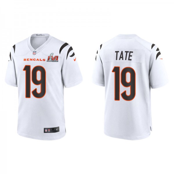 Men's Cincinnati Bengals Auden Tate White Super Bo...