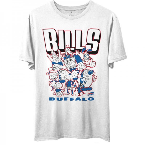 Men's Buffalo Bills Junk Food White NFL x Nickelod...