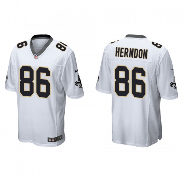 Men's New Orleans Saints Chris Herndon White Game ...