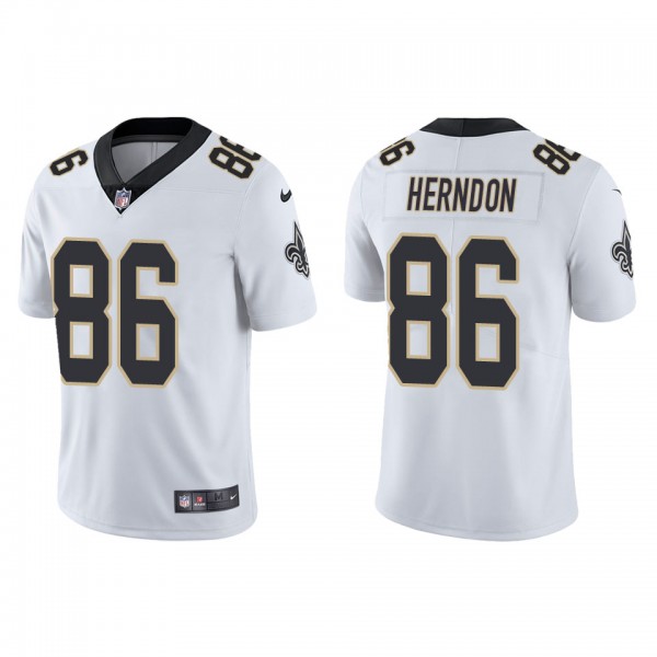 Men's New Orleans Saints Chris Herndon White Vapor Limited Jersey