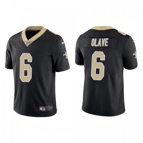 Men's New Orleans Saints Chris Olave Black 2022 NF...