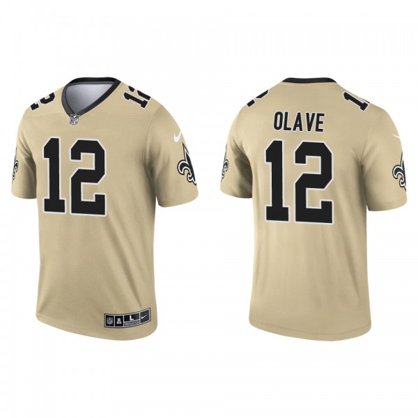 Men's New Orleans Saints Chris Olave Gold 2022 NFL...