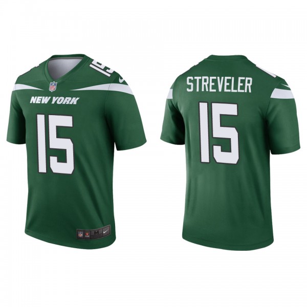 Men's New York Jets Chris Streveler Green Legend J...