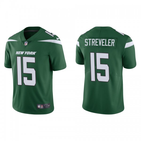 Men's New York Jets Chris Streveler Green Vapor Li...