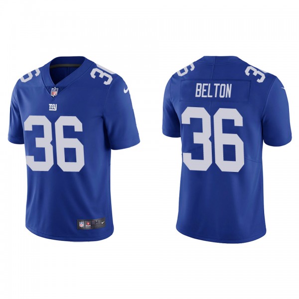 Men's New York Giants Dane Belton Blue 2022 NFL Dr...