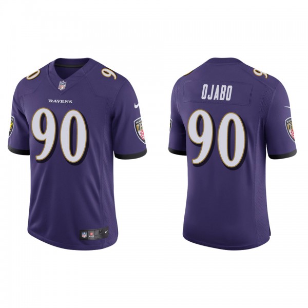 Men's Baltimore Ravens David Ojabo Purple Vapor Li...