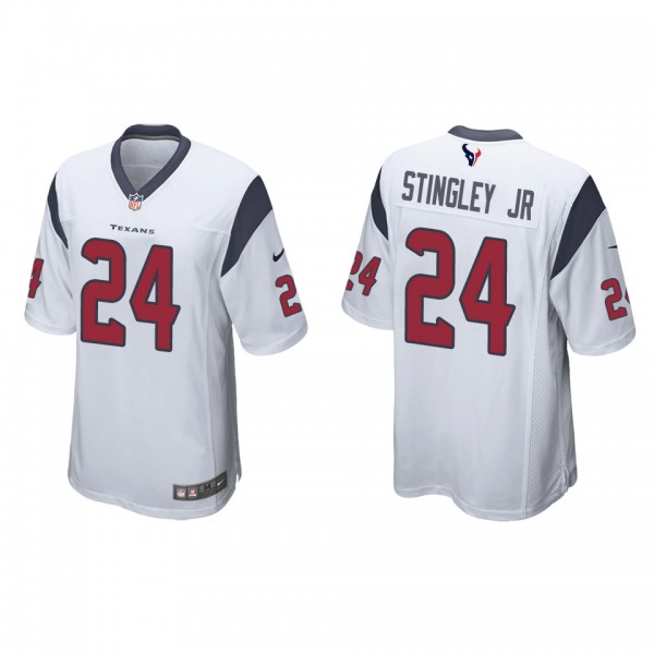 Men's Houston Texans Derek Stingley Jr. White 2022 NFL Draft Game Jersey