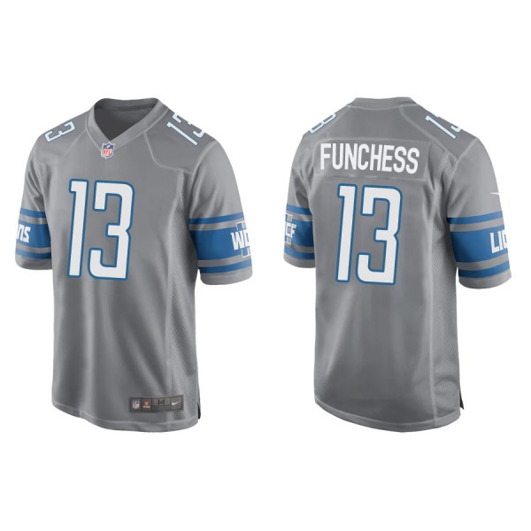 Funchess Lions Silver Game Jersey