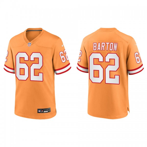 Men's Graham Barton Tampa Bay Buccaneers Orange Throwback Game Jersey