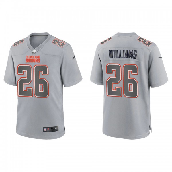Men's Greedy Williams Cleveland Browns Gray Atmosp...
