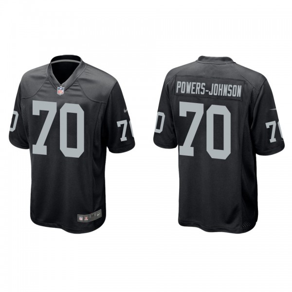 Men's Jackson Powers-Johnson Las Vegas Raiders Black Game Jersey