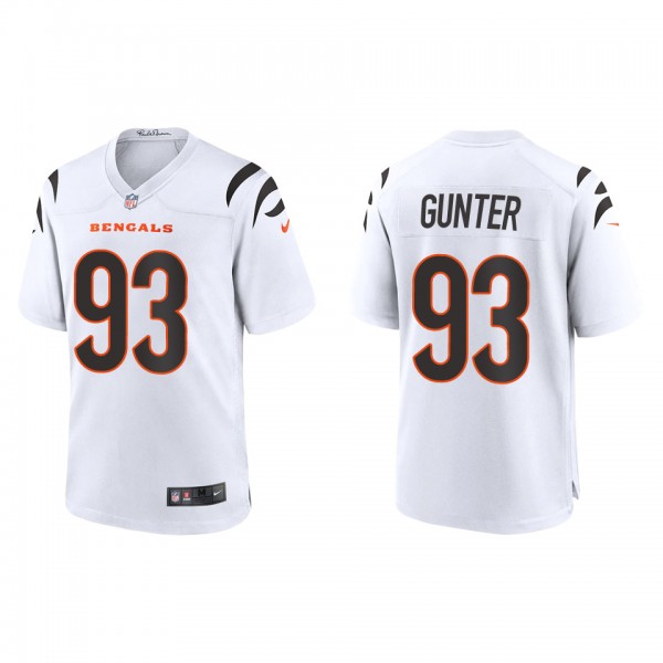 Men's Cincinnati Bengals Jeffrey Gunter White Game...