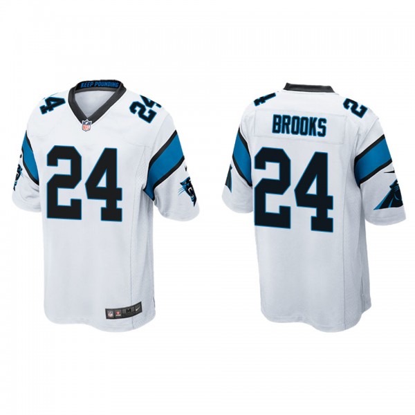 Men's Jonathon Brooks Carolina Panthers White Game...