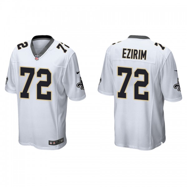 Men's Josiah Ezirim New Orleans Saints White Game ...