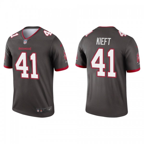 Men's Tampa Bay Buccaneers Ko Kieft Pewter 2022 NFL Draft Legend Jersey