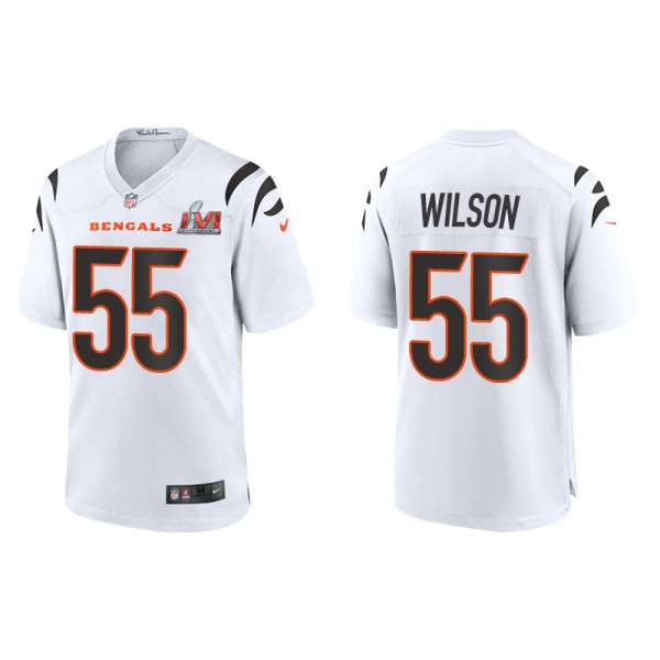 Men's Cincinnati Bengals Logan Wilson White Super ...