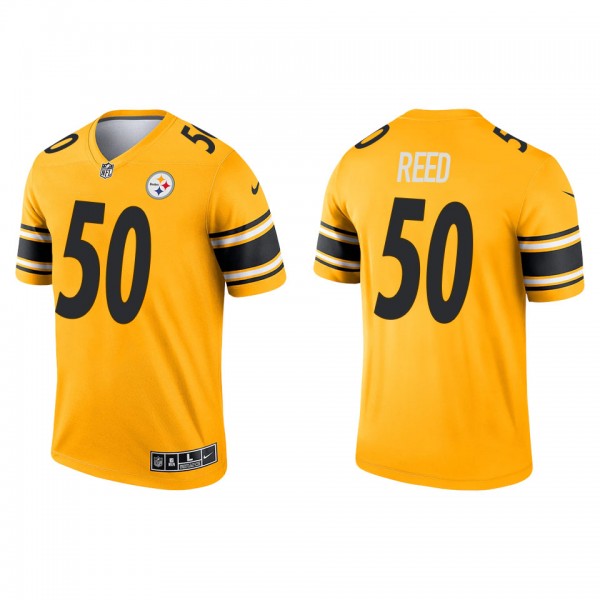 Men's Pittsburgh Steelers Malik Reed Gold Inverted Legend Jersey