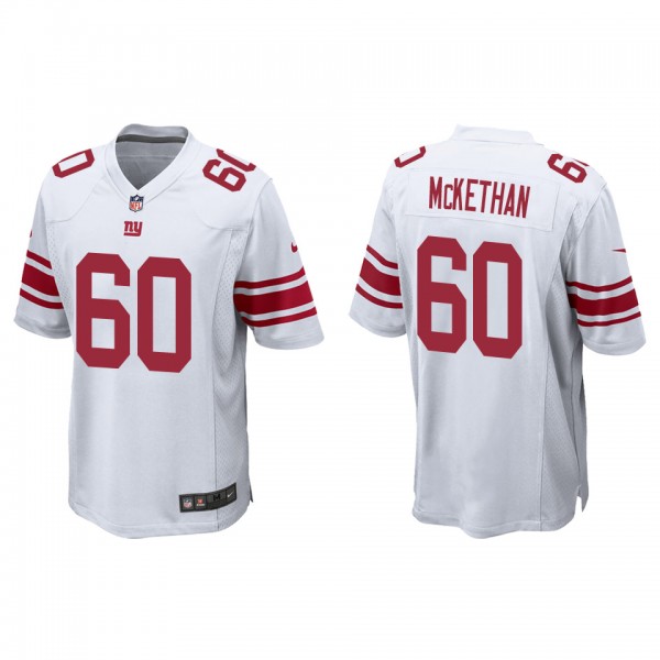 Men's New York Giants Marcus McKethan White 2022 N...