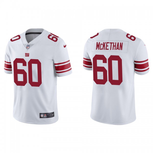 Men's New York Giants Marcus McKethan White 2022 N...