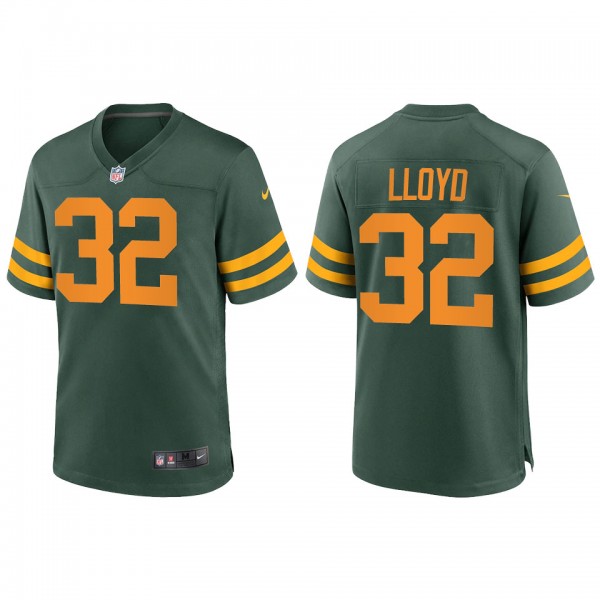 Men's MarShawn Lloyd Green Bay Packers Green Alter...