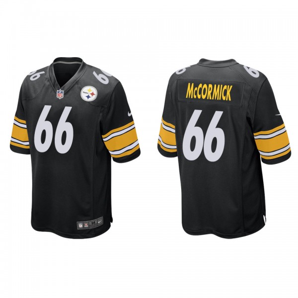 Men's Mason McCormick Pittsburgh Steelers Black Game Jersey